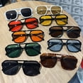 thumbnail image 4 of 2026 New Candy-Colored Women's Sunglasses, Cross-Border Fashion Trend Square Frame Sunglasses, Retro Personality Eyewear, Unisex, 4 of 7