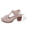 thumbnail image 4 of MKLEKYY Sandalias de Plataforma para Mujer, Cómodas Sandalias Casuales Con Tiras Anchas, Transpirables, Con Punta Abierta, para Caminar En La Playa, Verano, Primavera y Otoño., 4 of 4