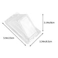 thumbnail image 6 of Clear Plastic Sandwich Packing Box for Storage Use Eco Friendly Transparent Pastry Boxes 100 Pcs, 6 of 7