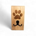 thumbnail image 2 of Ash Maple Wall Mount Dog Paw Leash Holder, 2 of 6