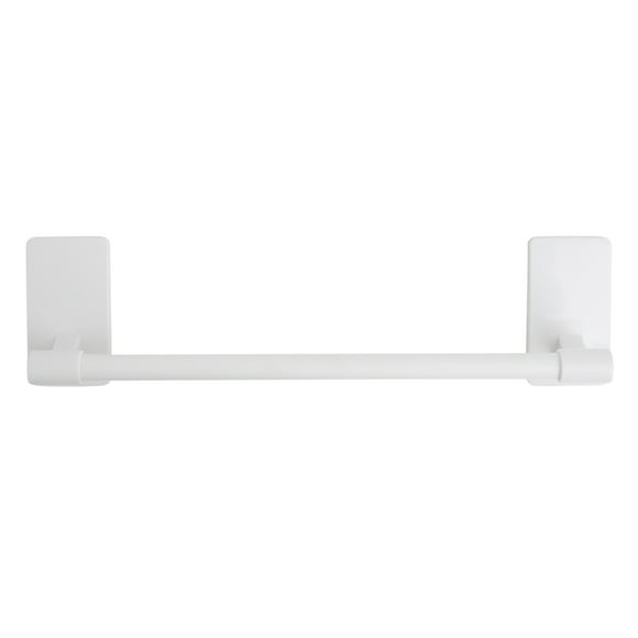 Era Guru Hand Towel Bar with Self Adhesive Strips, White, 12in.