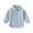 Blue, variant on Toddler Boys Oxford Shirt Solid Long Sleeve Button Down Dress Shirt Spring/Fall Casual Preppy Jacket Coat with Chest Pocket