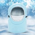 thumbnail image 2 of NOLDARES Kids Ski Mask for Boys Girls,Balaclava Fleece Winter Face Mask Hat for Kids Toddler, Warm Hood Neck Scarf(K109-Sky Blue), 2 of 9