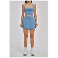thumbnail image 2 of PISONIC Women 2 Piece Tennis Dress Cross-Back Tank Top with High Waisted Workout Skorts Skirt Set Yoga Golf Athletic Outfits Set, 2 of 7
