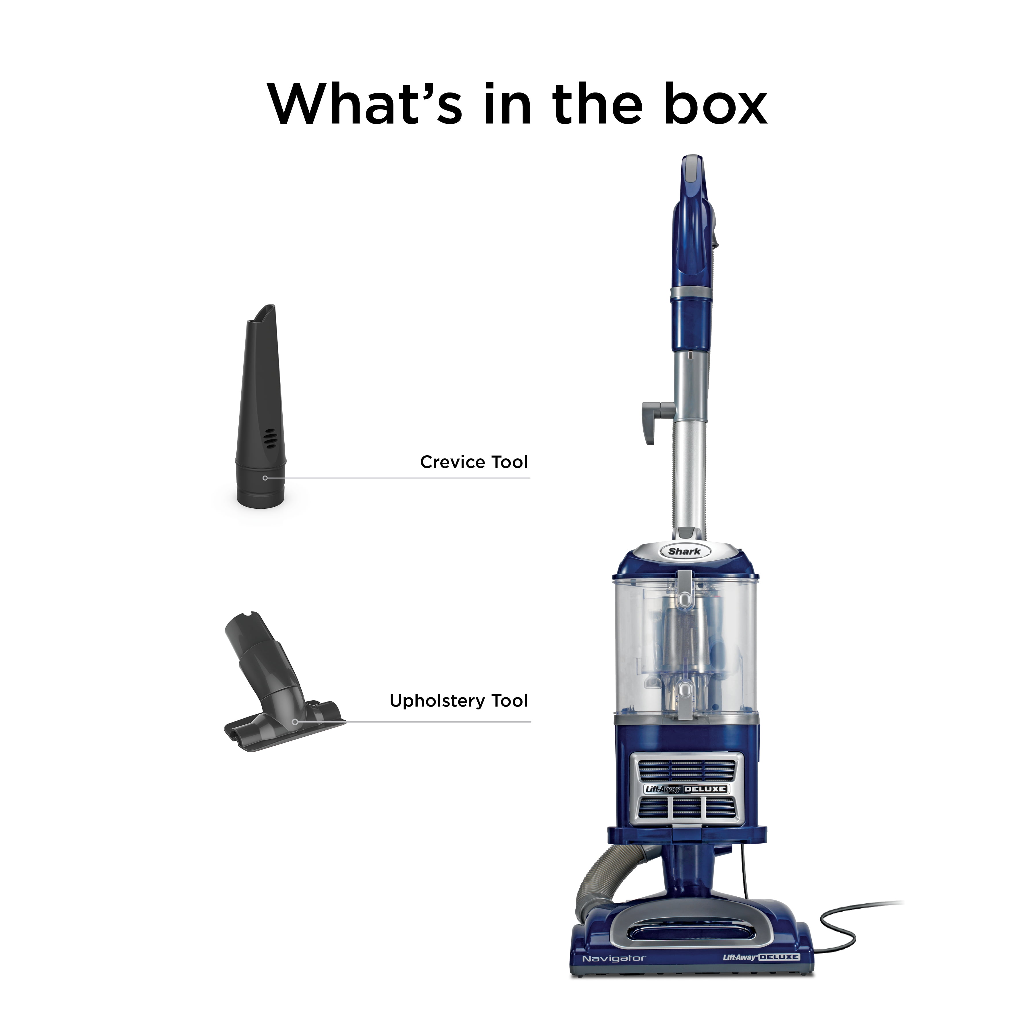 Shark Navigator Lift-Away Deluxe Upright Vacuum, Pet Friendly, Large Dust Cup, Swivel Steering, HEPA Filter, NV360 Blue
