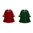 thumbnail image 5 of Todder Kid Baby Girls Pajama Dress Fibre Button down Solid Color Breathable Ruffle Nightwear, 5 of 5