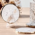thumbnail image 1 of Yougoals Single Agate Coasters for Coffee Table (1PK White Agate Coaster), 1 of 5