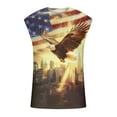 thumbnail image 4 of 4th of July Tank American Flag Tanks Patriotic Top Patriotic Tanks for Men Red White and Blue Tank Tops for Men Casual Fashion Printing Pullover Sleeveless Round Neck Sports Tank, 4 of 5