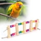 thumbnail image 5 of Puente colgante de madera para mascotas, loro, juguete de escalada, doblado, juego libre, suministro de 6x18cm, 5 of 5