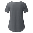 thumbnail image 4 of Vêtements de Grossesse Offres de l'Action de Grâce Liquidation Été Vêtements de Maternité pour Femmes Col Rond Manches Courtes Volants Pli Hauts de Grossesse, 4 of 5