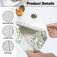 thumbnail image 6 of COEQINE Facial Tissue Box Cover PU Leather Tissue Case Dispenser Stylish Rectangle Tissue Case Dispenser Organizer for Kitchen, Office, Car, Outdoor Tent, Hotel, Eucalyptus Leaf Green, 2 PCS, 6 of 7