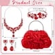 thumbnail image 2 of Set de joyas Paterr Flower Clutch para el día de San Valentín, color rojo, 2 of 6