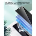 thumbnail image 7 of [2+2 Pack Compatible for Samsung Galaxy S23 Ultra Privacy Screen Protector + Camera Lens Protector 9H Tempered Glass Black Anti-Explosion Anti-spy Screen Film for Samsung S23 Ultra 5G, 7 of 7