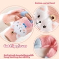 thumbnail image 3 of Gants d'Hiver pour Enfants de 6 à 10 Ans, Unisexes, Réversibles, avec Rabat, Chauds, Tricotés, Sans Doigts, Chauds et Élastiques.,3,C, 3 of 6