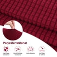 thumbnail image 2 of Fundas para Reposabrazos de Sofá Uxcell para Reposabrazos de 17.71 a 20" Longitud Antideslizantes Estirables [Rojo Vino], 2 of 7