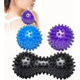 thumbnail image 1 of 2024 New 3 Massage Balls - Hedgehog Ball With Nubs Perfect For Stress, Reflexology, And Trigger Point Massages, For Back, Legs, Feet & Hands Muscle, 1 of 5