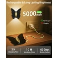 thumbnail image 4 of Wall Lamp，2 Pack Rechargeable Motion Sensor Night Light Wireless Wall Sconces Magnetic Closet Lights Stair Light Indoor Up and Down Wall Lamp for Bedroom Hallway, 4 of 9
