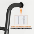 thumbnail image 4 of 4 Tier Wall Leaning Blanket Ladder Towel Drying Quilt Holder Rack for Bathroom, 4 of 5