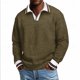 thumbnail image 1 of Ceisia Men's Oversize Ribbed Two-in-One Long-Sleeve Knit Top Multi-Solid for Winter-Spring Gift, 1 of 7