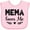 AD-Pink, variant on Inktastic Mema Loves Me Baby Clothes Girls Baby Bib