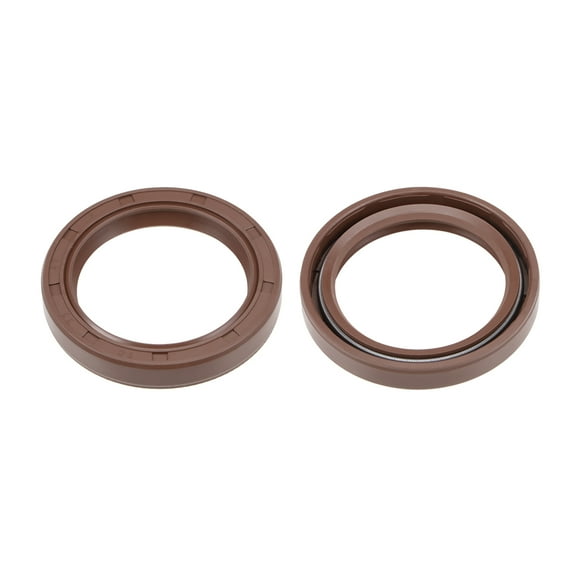 Oil Seal 35mm Inner Diameter 47mm OD 7mm Thick Fluorine Rubber Double Lip Seals 2Pcs