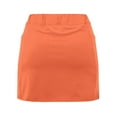 thumbnail image 6 of Clothing 2025 Women's High Waisted Tennis Skirts Tummy Control Pleated Golf Skorts Skirts for Women with Shorts Pockets Orange Tennis Skirts for Women 4XL, 6 of 6