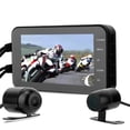 thumbnail image 4 of Motocicleta Dvr 1080P Impermeable Wifi Cámara Delantera Y Trasera Conducción Grabadora De Vídeo Dash Cam 4 Pulgadas Minnieouse VI003232-00, 4 of 7