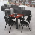 thumbnail image 2 of Regency 4 Stack Chairs and Square Table in Cherry, 2 of 8