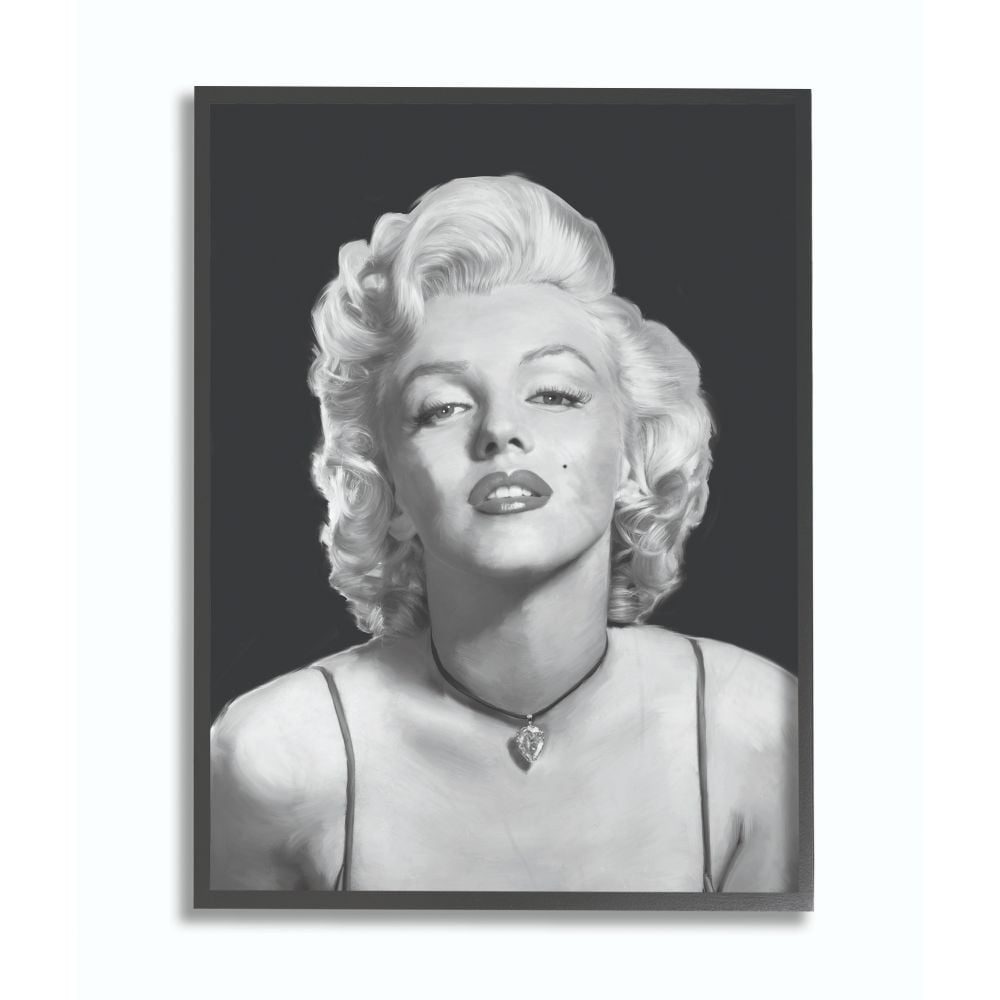 The Stupell Home Decor Collection Marilyn Monroe Ink Figure ...