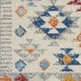 thumbnail image 7 of 2â€™ x 6â€™ Ivory and Red Diamonds Runner Rug, 7 of 7