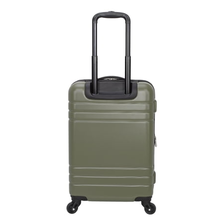 PROTEGE 3-PIECE HARDSIDE LUGGAGE SET WITH 360 SPINNER WHEELS AND DIVIDER POCKETS, INCLUDES CARRY-ON AND 2 PACKING CUBES, SAGE