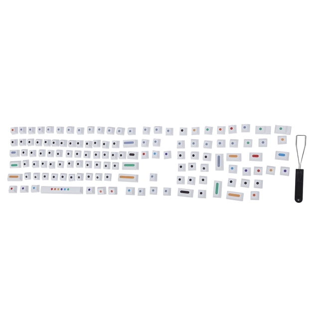 Teclado mecánico de sublimación de tinta Sincero Compatible con 61/64/68/87/96/104/108 Blanco