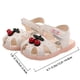 thumbnail image 4 of 1 par de sandalias de verano para niñas con dibujos animados y estampado de cerezas, transpirables (beige, talla 19, 14 cm, 8 EE. UU., 6,5 Reino Unido, 24 UE, 3,3405 pulgadas), 4 of 6