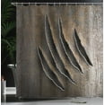 thumbnail image 4 of Ambesonne Horror House Shower Curtain, Wild Beast Claws, 69"Wx84"L, Brown, 4 of 5