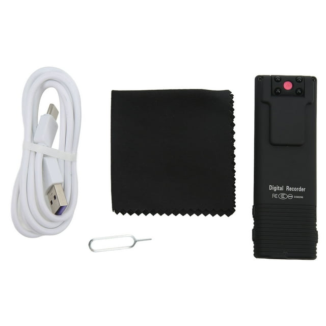Minicámara corporal B21 con visión nocturna HD, detección de movimiento y lente giratoria de 180 grados.