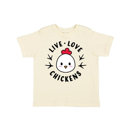 

Inktastic Live Love Chickens Gift Toddler Boy or Toddler Girl T-Shirt