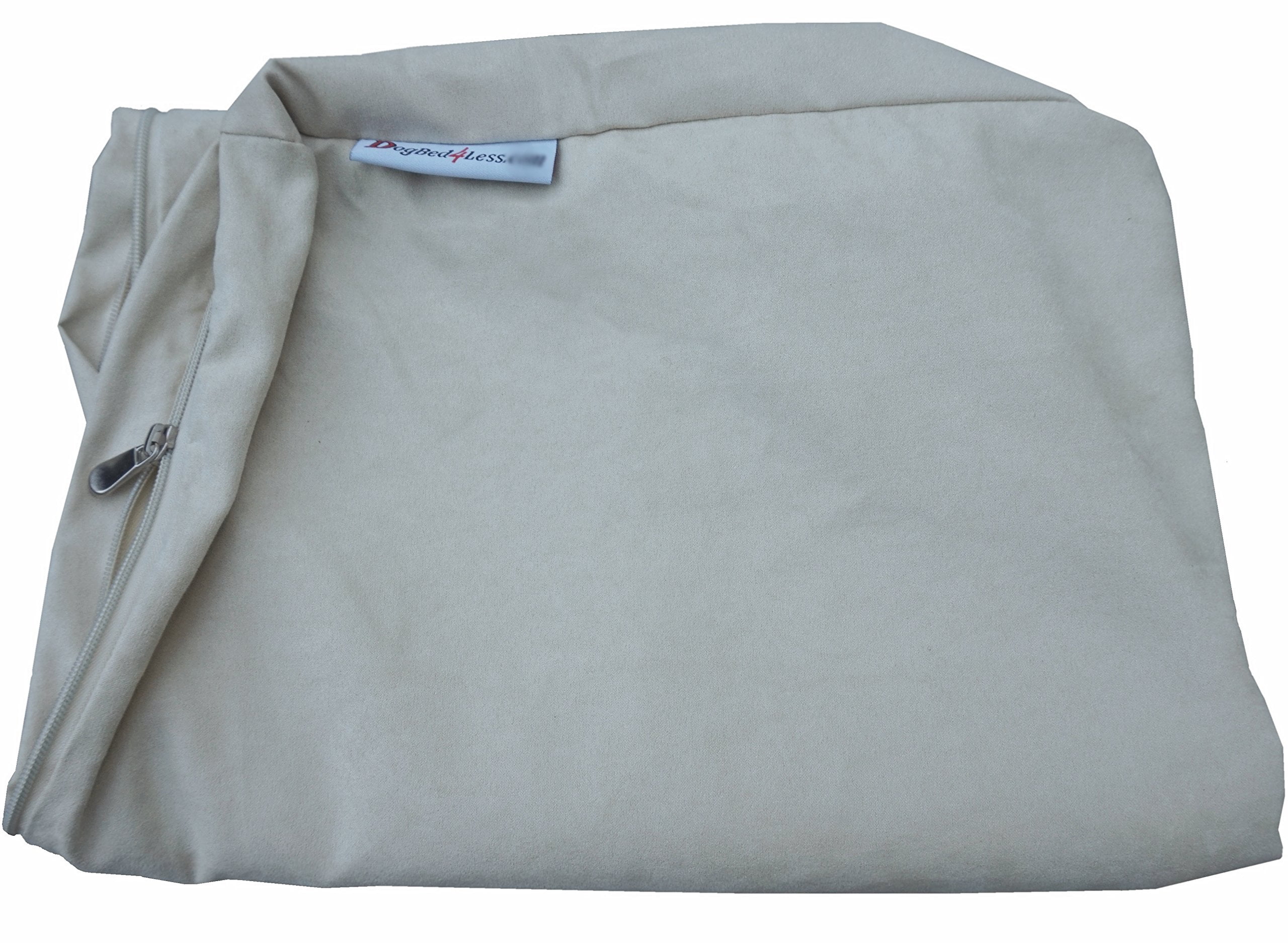 XXL Orthopedic Memory Foam Dog Bed for Large Breeds, Waterproof Inner Liner & Machine Washable Suede Cover, 55x37 Inch Extra Large Pet Pillow, Khaki