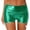 Green, variant on CHICTRY Women's Metallic Athletic Shorts Dance Tights Summer Hot Bottoms Rave Party Club Dancewear Red M