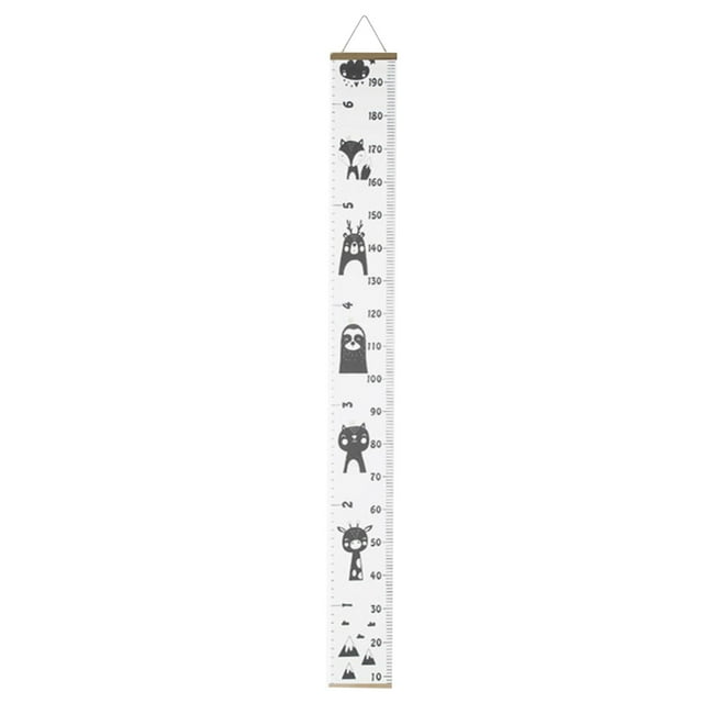 TIELUTT Growth Chart For Kids Canvas Height Chart Ruler Removable Hanging Wall Ruler Measurement Angle Clamps 30 Table Saw Track Table Saw Extension Rigid Digital Measuring Tape Stud Decking Board