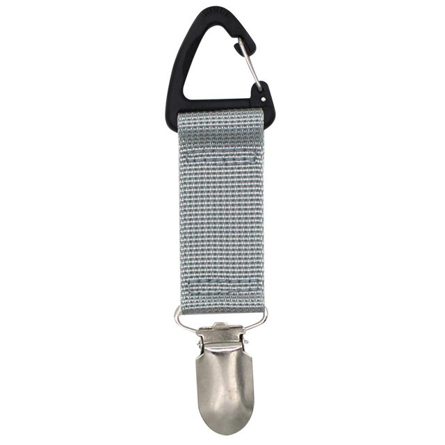 Bolsa con clip para sombrero, de lona, portátil, con clip para guardar sombreros, para viajes al aire libre (gris plateado) Tmvgtek Para Estrenar
