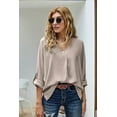 thumbnail image 1 of Chemise à Manches 3/4 à Manches Courtes et Bas de Manches pour Femmes, 1 of 25