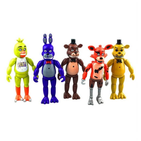 Cara Lady Five Nights At Freddys Toys,5PC/Set FNAF Action Figure,FNAF Action Figures Toys,Collectible FNAF Action Figures FNAF Classic Animals Toys,Toys for Kids and Fans