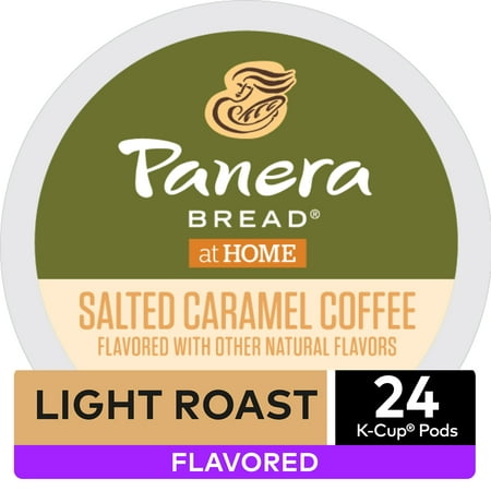 Panera Bread Salted Caramel Coffee, Flavored Keurig K-Cup Pod, Light Roast,