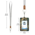 thumbnail image 3 of PU Leather ID Badge Holder Stylish Badge Holders with Lanyard (4.3x2.8x0.3in) for Cards & Credentials Noble and Elegant Horse, 3 of 6