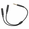 thumbnail image 1 of Capítulo Masculino de 6.35 mm Un cable de enchufe hurbra dual, cable de sonido divisor y proceso de wateJaje estable resistente 1/4 pulgadas con enchuffe de enchufe chapado dorado, 1 of 7