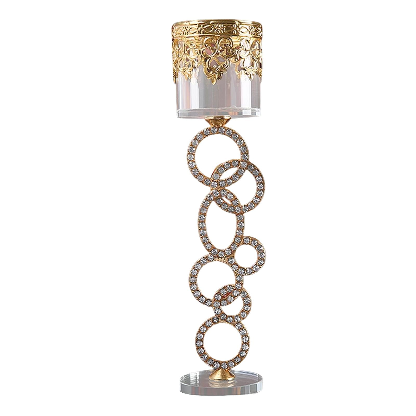 Glass Crystal Candlestick Candle Holders Candelabra for Wedding