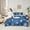 Blue, variant on Castle Fairy Kawaii Xmas Snowman Twin Bedding Sets 7-Piece for Kids Children Teens,Gradient Christmas Snowflakes Bedding Comforter Set Microfiber,Happy New Year Breathable Sheet Sets