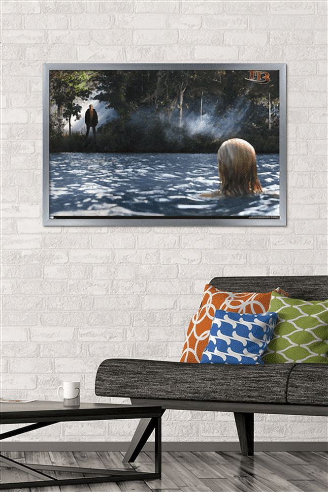 Friday the 13th - Landscape Wall Poster, 22.375" x 34", Framed