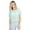 Mint, variant on Women’s Hole Detail Short Sleeve Athleisure Crop Top, Khaki, M