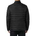 thumbnail image 3 of INSPIRE CHIC Men's Winter Solid Color Stand Collar Zipper Quilted Puffer Jacket S Black, 3 of 6